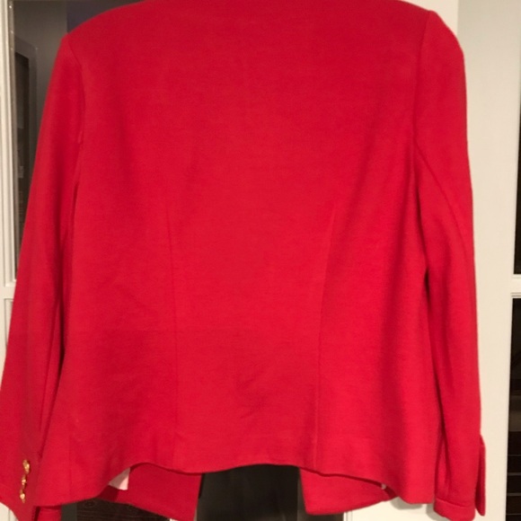 Cabi Collection red Beau bow blazer #3035 cropped size 2 - Picture 6 of 10